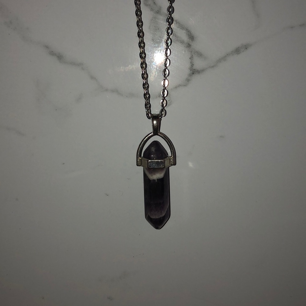 Unknown Brand - Amethyst Pendant Necklace (NWOT)
